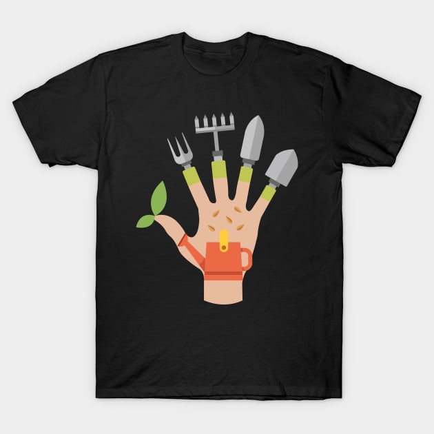 Funny Plant Lady Gift - Edward Gardening Hands T-Shirt by Shirtbubble